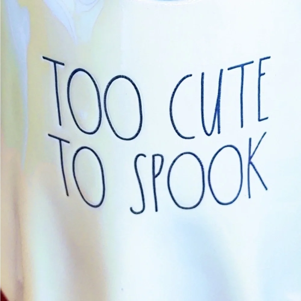RAE DUNN Too Cute to Spook Luster Ghost Birdhouse NEW in box